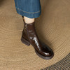 阿么手工女鞋防水台2025秋冬新款粗跟短靴英伦风简约百搭靴子5CM 商品缩略图2
