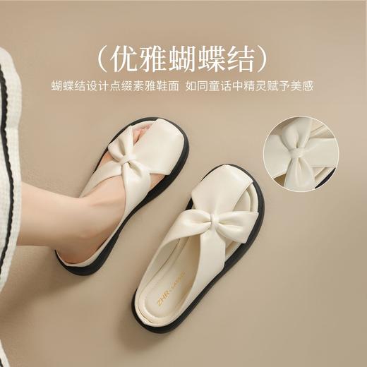 ZHR则则蝴蝶结包头拖鞋女外出夏季时尚百搭超软凉拖鞋女休闲网红 商品图1