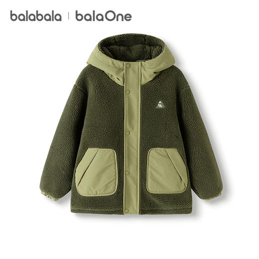 巴拉巴拉balaOne儿童棉服女童男童大童外套新款童装2025秋冬保暖 商品图4