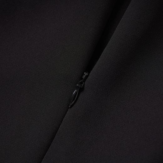 「高货wl」全新升级【铂金会员358/天猫479/差价121】(95709)洛诗琳2025秋季优雅设计感不规则荷叶边拼接收腰连衣裙女 商品图3