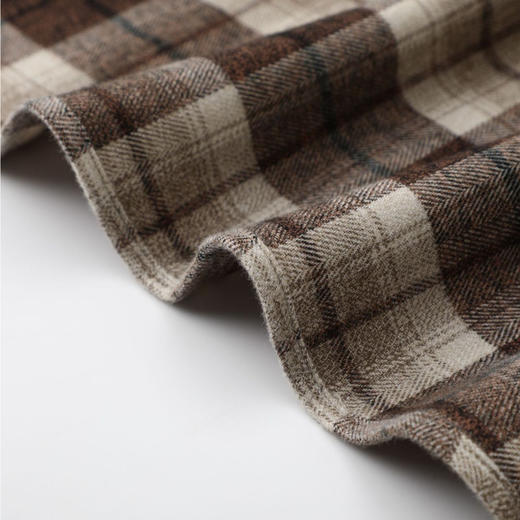 【100%棉】【DG】大依优型大码男装新款长袖衬衫格子衫男加肥加大码时尚休闲方领格子纯棉长袖 商品图3