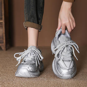 FR 85058小个子休闲运动老爹鞋松糕跟透气网面鞋