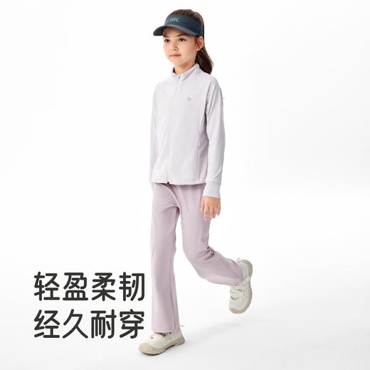 英氏童装女童裤子春秋女宝微喇叭裤加弹运动长裤休闲百搭外出裤子 商品图3