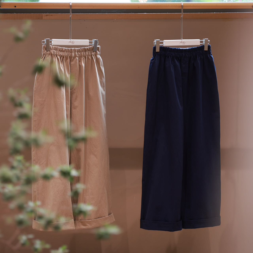 花与棉花  全棉直筒裤