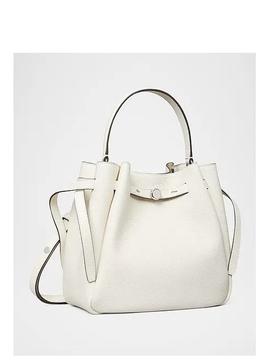 TORY BURCH 水桶包女  166982-921-F 浅奶油白.