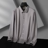 【DG】大依优型大码男装新款男士宽松时尚加肥加大码商务休闲方领长袖 商品缩略图1