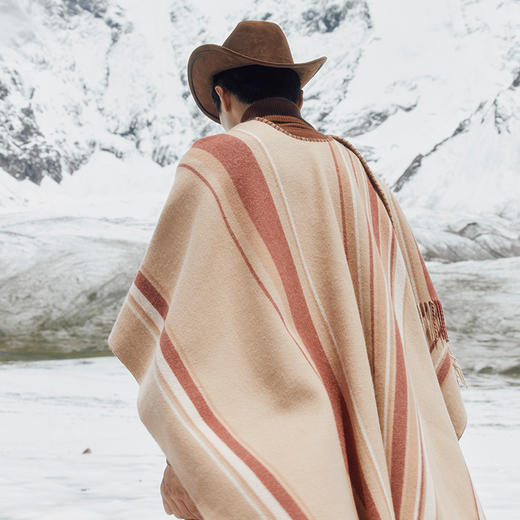 羊绒格桑花双面斗篷  SJF97W385N 商品图3