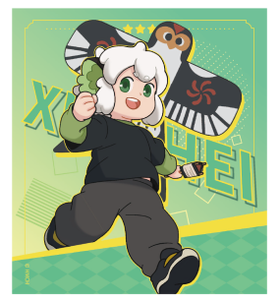 罗小黑战记 上海快闪限定 色纸 国谷