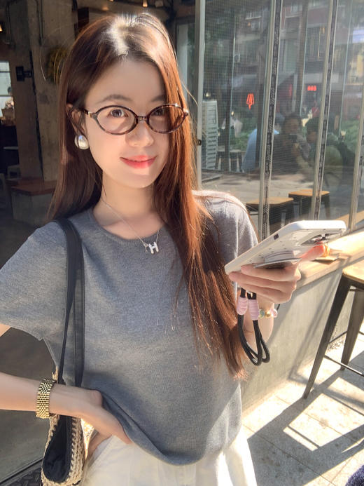 <曾小咸推荐>现货秒杀！最后一波 ！抢到赚到！6色针织圆领T恤 日常119.99 立减60 秒杀59.99！ 商品图4