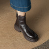 阿么手工女鞋增高厚底短靴2025新款复古拉链洋气时髦靴子女款5CM 商品缩略图2