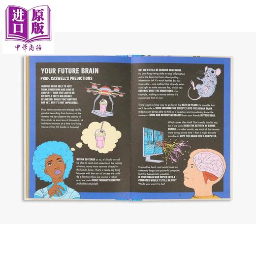 【中商原版】大脑深处 揭示大脑运作的十大发现 Inside Your Brain 英文原版 儿童知识绘本 少儿科普百科图画书 进口童书 精装 商品图4