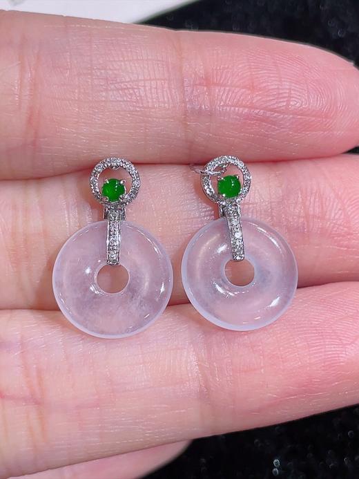 甜甜圈翡翠耳坠 商品图1