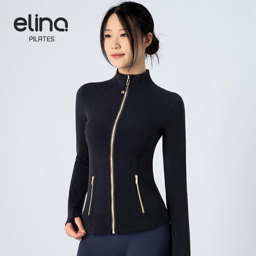 一恋普拉提限量闪耀金瑜伽运动立领外套EMM629 商品图8