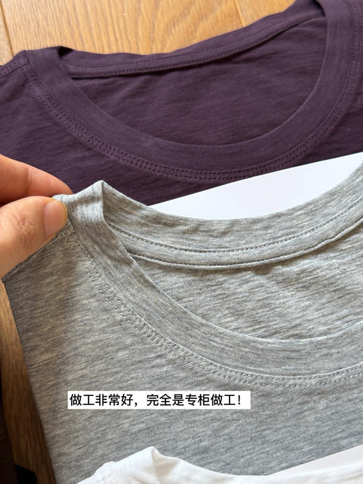 春秋搭配王者-row强捻棉极简圆领长袖T【包邮+三天无理由退换】 商品图13