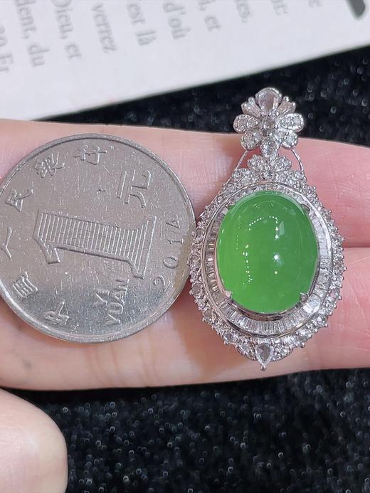 蛋面翡翠吊坠 商品图4