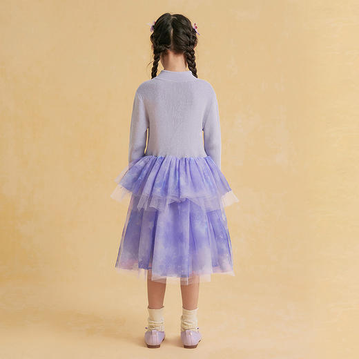 笛莎Deesha观山见女童连衣裙2025冬女童连衣裙 商品图4