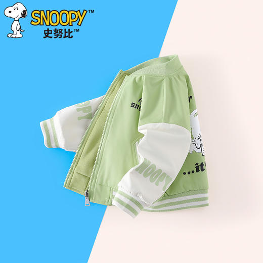 [上新]史努比2025儿童春季时尚休闲潮流洋气双面两穿棒球服SZZD19 商品图3