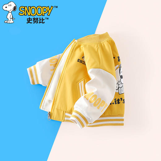 [上新]史努比2025儿童春季时尚休闲潮流洋气双面两穿棒球服SZZD19 商品图4