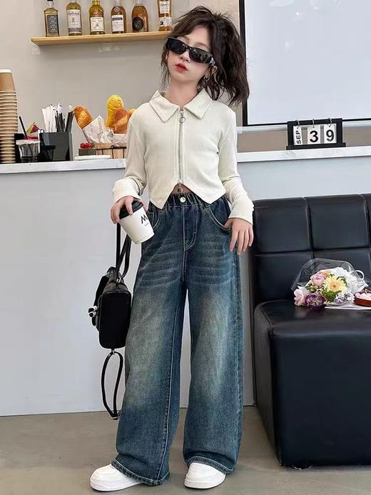 120【孤品捡漏】G146女童米色翻领小外套-喜出 商品图0