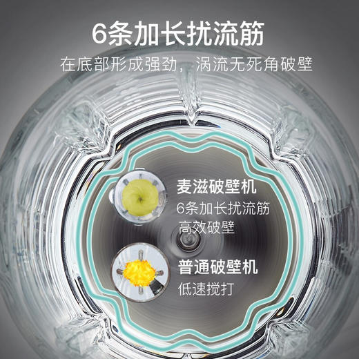 德国麦滋 1.75L加热破壁机 IBM触控面板 8叶金钢刀头 商品图3