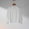 西子/月笼白纱桑蚕丝拼接蕾丝白色上衣/SYYF168 商品缩略图0