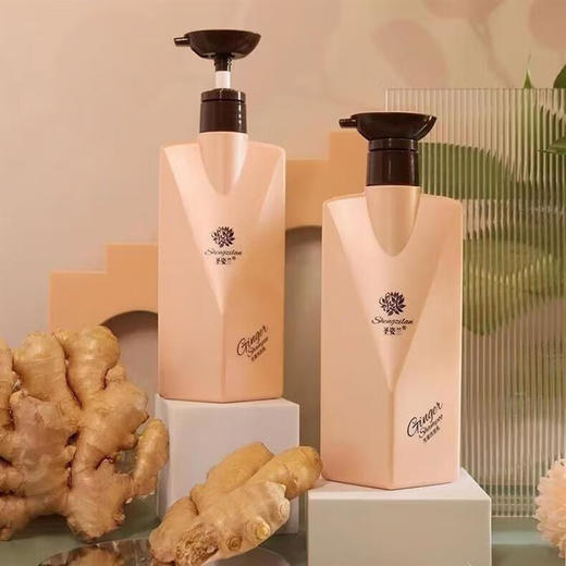 圣姿兰生姜洗发乳控油浓密润泽清爽去屑焕发活力去油止痒 生姜洗发乳300mL 商品图3