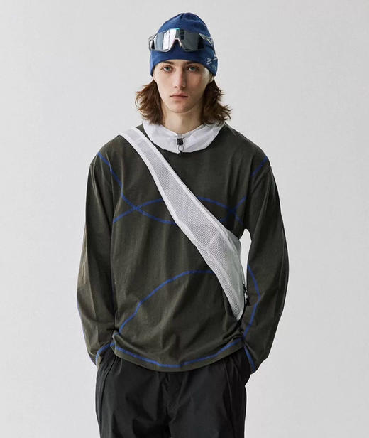 情侣款哈苏线竹节棉长袖T恤082601 商品图2