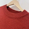 【孤品捡漏】（样衣）G68 橙红圆领简约针织毛衣-喜出 商品缩略图2