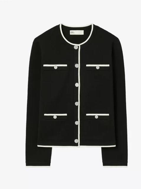 TORY BURCH 针织开衫女  176314-012-F 黑色. 商品图0