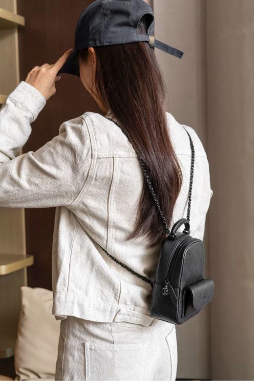 香奈儿  25C so black mini小书包 全黑（LZ） 商品图7