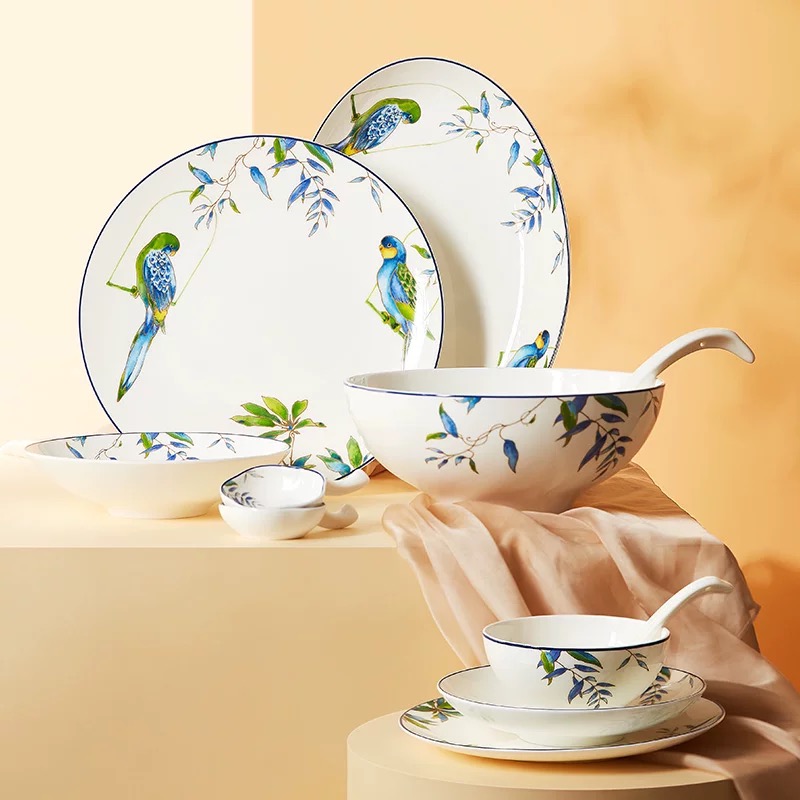 【玛戈隆特】鹦鹉餐具马克杯带盖旅行茶具全加桶