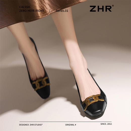 ZHR则则精致高跟鞋细跟通勤鞋高级尖头浅口单鞋性感气质女鞋耐磨 商品图5