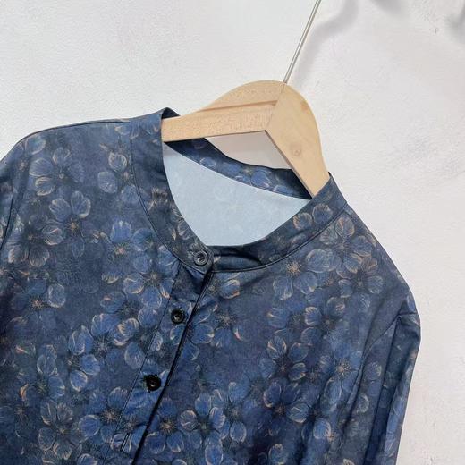 【孤品捡漏】G107兰花圆领半袖雪纺衫-喜出 商品图1