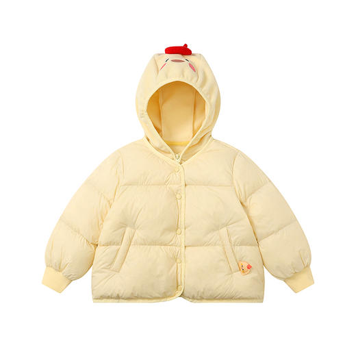 笛莎Deesha 童装女童羽绒服2025冬新款女童甜美可爱造型三合一轻薄羽绒服 商品图4