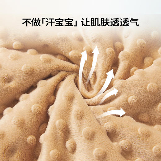 cutelife【豆豆被】蚕蛹蛋白棉安抚豆豆绒暖感绒被婴儿被子 商品图2