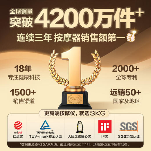 SKG护颈枕 P3系列2代  豆蔻青 豪华款 商品图7