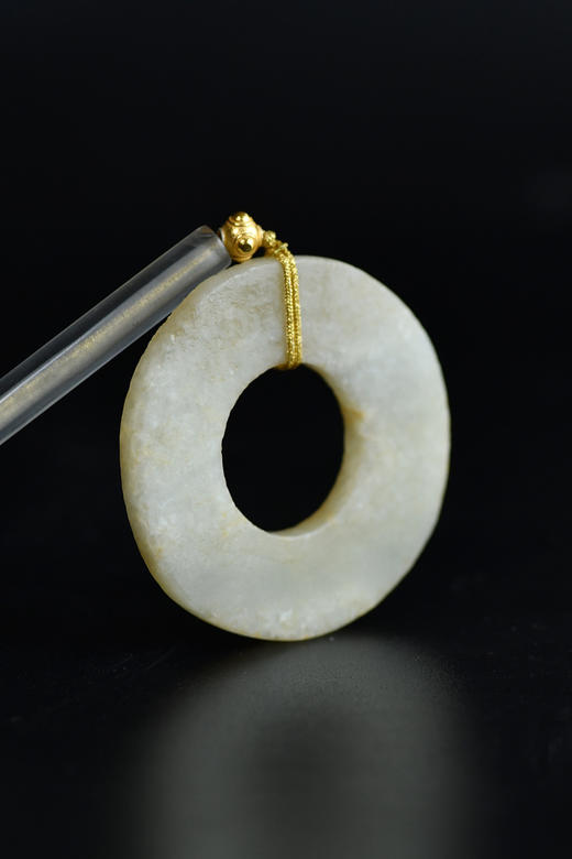 老和田玉环老水晶编绳项链 商品图3