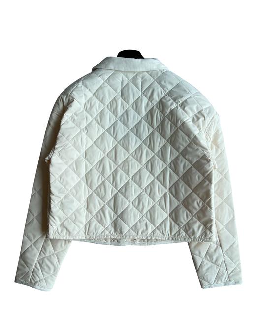 女款短款三角标菱格棉服020 商品图1