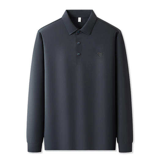 【DZP】大依优型大码男士Polo衫时尚翻领磨毛长袖T恤百搭男士加肥加大秋冬季新款上衣肥佬保暖商务 商品图5