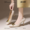ZHR则则精致高跟鞋细跟通勤鞋高级尖头浅口单鞋性感气质女鞋耐磨 商品缩略图6