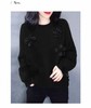 【孤品捡漏】G52黑色花朵针织毛衣-喜出 商品缩略图1