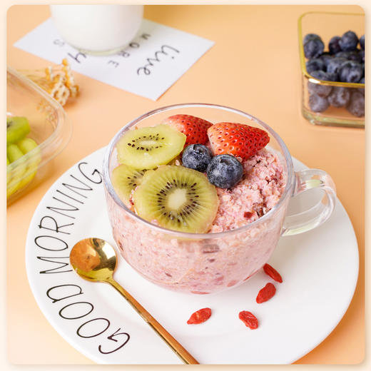 5红谷物燕麦片食养气血以红养红880g桶装家庭装营养早餐代餐 商品图2