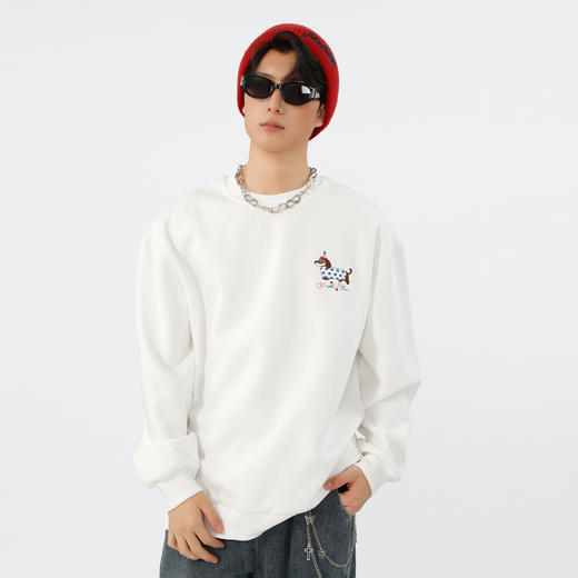 潮流刺绣圆领卫衣纪念日百货门店同款164702501 商品图0