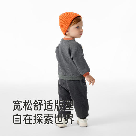 英氏儿童裤子秋冬保暖男宝屁屁裤小童外出防寒束脚裤加厚冬季裤子 商品图3