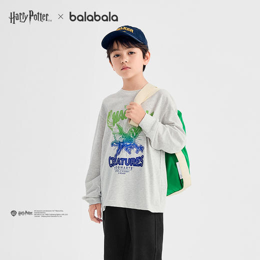 【哈利波特IP商场同款】巴拉巴拉童装男童长袖t恤儿童2025新款秋 商品图0