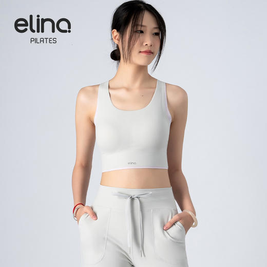 一恋普拉提2025秋运动套装运动休闲抽绳瑜伽阔腿裤运动健身瑜伽背心EMM017/MMK8003 商品图1