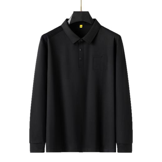 【DG】大依优型300斤男士POLO衫翻领长袖T恤商务轻奢秋季新款加肥加大码时尚休闲翻领打底衫 商品图7