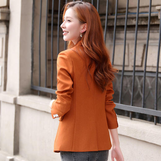 奢姿女装2025秋季经典一粒扣职场通勤西装气质修身显瘦职场首选250062261 商品图3