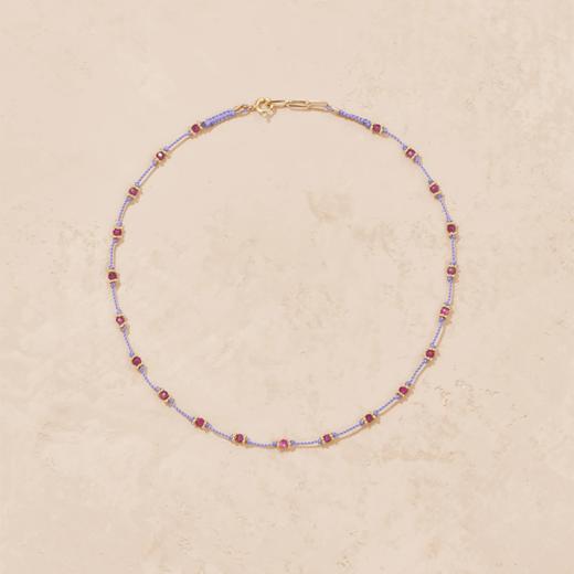 北京仓｜Tityaravy-LOTUS-拉克希米之心 粉色红宝石 短项链［法国设计师］ 商品图0