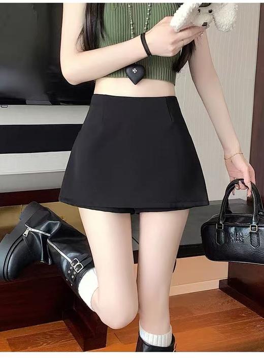 【孤品捡漏】（样衣）厚款G87黑色短裤裙-喜出 商品图3